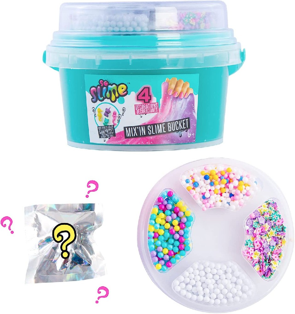 Factory Wholesale New Arrival Custom Logo Multicolor Bucket Slime Set Toys